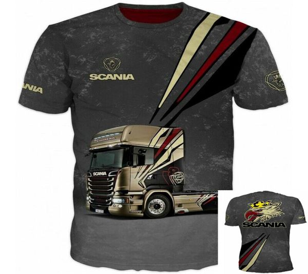 Scania Kamyon Sürücüsü Tişörtleri için Ön ve Arka Tshirt Baskı 3D Efekt Logosu hakkında detaylar 6336188