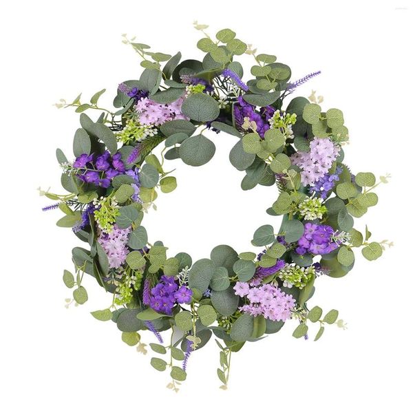 Декоративные цветы декорации ко дню матери летние симуляция гирлянда маленькие свежие зеленые листья фиолетовые дверные венок из всасывания чашки