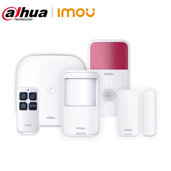 Kits Dahua Imou Smart Alarm System mit Alarmstation Bewegung Detektor Tür Kontakt Sirenen Remotel Steuerelement -Sicherheitslösung Lösung