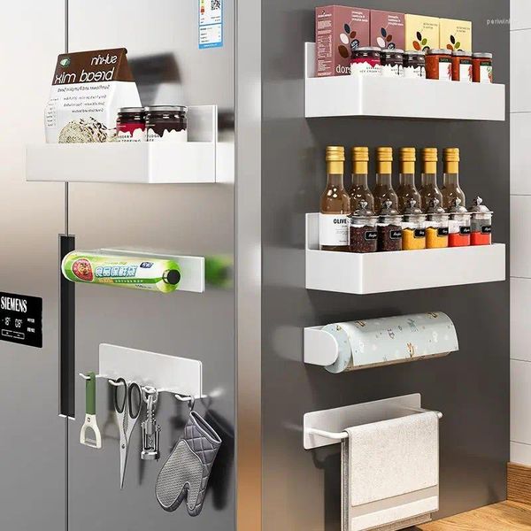 Küchenspeicher Rack Kühlschrank Magnetattraktion Accessoires Gewebe Plastikfolie Gewürz Gewürz gesunder Raumsparungen