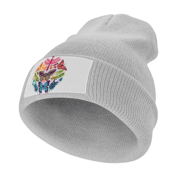 Berets Bugs e Borboletas Boné de Malha Snap Back Hat Beach Outing Cute Women's Golf Wear Men's