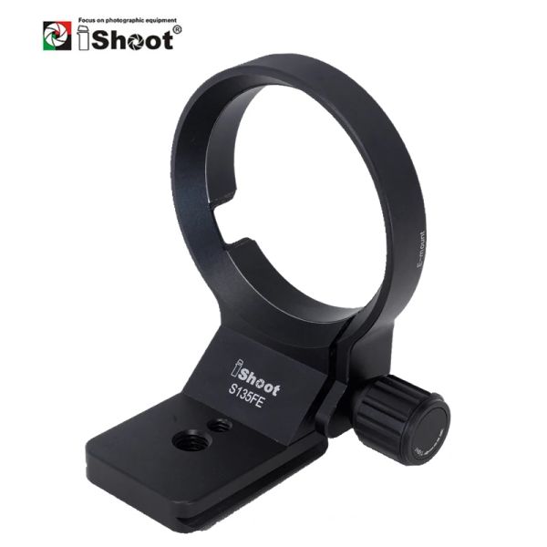 Monopoden Ishoot Objektivkragen Fuß mit Kamera QR -Platte für Sony Fe 135 mm F1,8 g Sony 70350 1655 mm F2.8 G Tripod Mount Ring ISS135FE