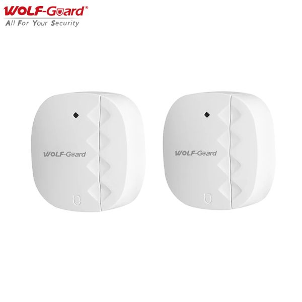 Detector 2pcs WolfGuard Sensor sem fio Sensor Detector de ímãs Peças sensíveis para segurança de segurança Home GSM Painel Alarme Lands System