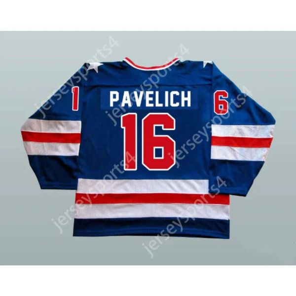 GDSIR Custom Mark Pavelich 16 1980 Miracle on Ice Team USA Hockey Jersey New Top Ed S-M-L-XL-XXL-3XL-4xl-5xl-6xl