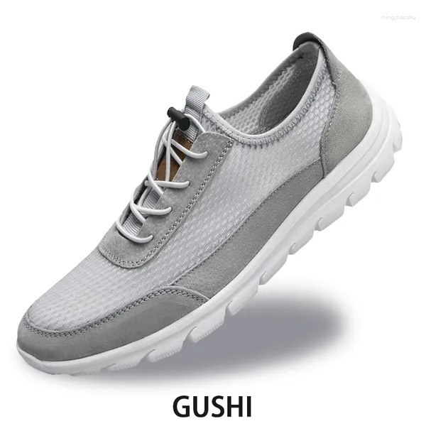 Scarpe casual di alta qualità Mesh Men Lace Up Sneakers Fashion Summer Fresco trasparente calzature per esterni comodi Zapatos de Hombre