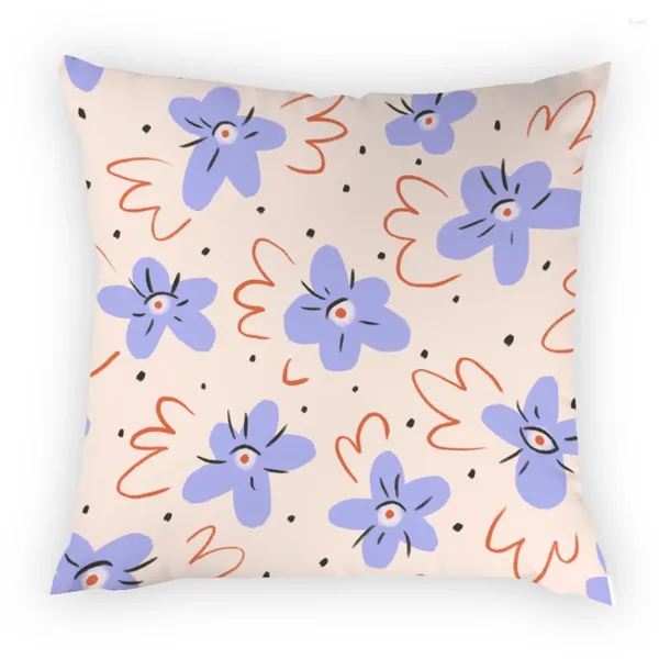 Pillow Flower Home Decor 45x45 Throw Floral rivestimento colorato Copertura retrò sedia camera da letto Cojines Cojines Pillowcase E2247G