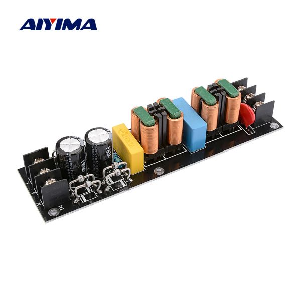 Amplifikatör AIYIMA 2000W 15A EMI Güç Filtre Modülü AC110V265V Yüksek Verimli AC Güç Kaynağı Filtresi DIY Ses Ses Evi Amplifikatörler