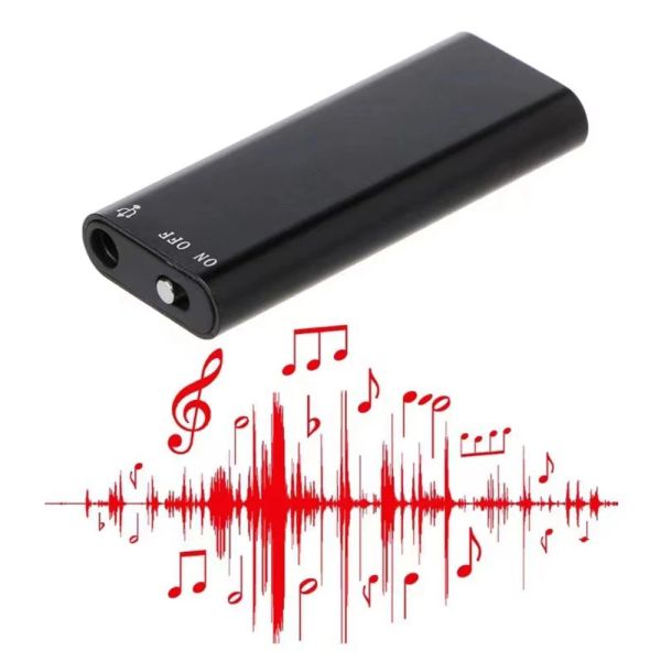 Gravador Battery Battery Mini USB Pen Voice Recorder 8hours Gravando 8/16/32G/64G com MP3 player Digital Micro Audio Sound Device New
