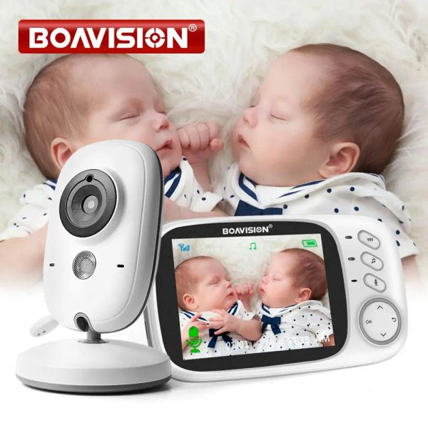 Câmeras VB603 Video Baby Monitor 2.4g Wireless com 3,2 polegadas LCD 2 Ways Audio Talk Night Vision Surveillance Câmera