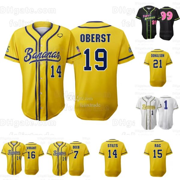 Bananas Custom Bananas Jersey Eric Jones Noah Bridges Noah Niznik Adam Virant Zack Tyler Gillum Reese Alexiades Ryan Cox Kyle Luigs Jackson Olson Eric Jones