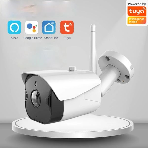 Câmeras Tuya New Smart Life HD 1080p Câmera de IP ao ar livre à prova d'am