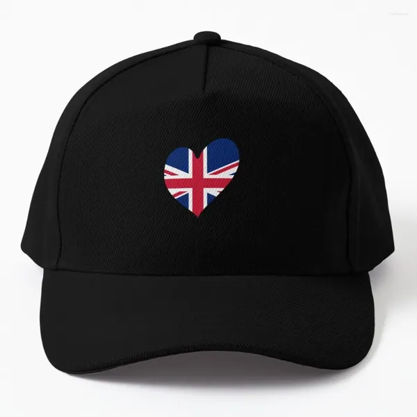 Ballkappen Eurovision -Style Heart - Großbritannien (UK) Baseball Cap Cosplay Sporthut Streetwear Herrenhüte Frauen