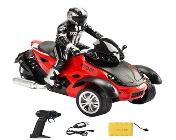 Трехедое мотоцикл Offroad Stunts поднимается на дистанционное управление быстрое дрифт RC Model Toy1598901