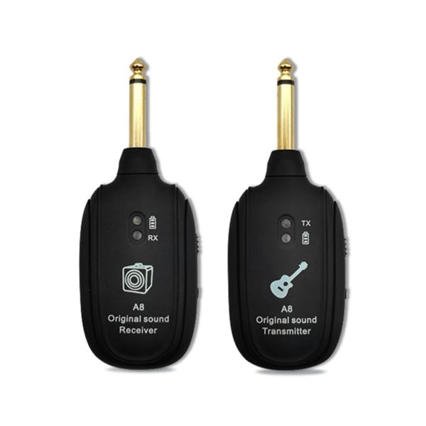 Chitarra A8 UHF Sistema wireless Pickup Ricevitore del trasmettitore audio per le parti di violino di chitarra elettrica