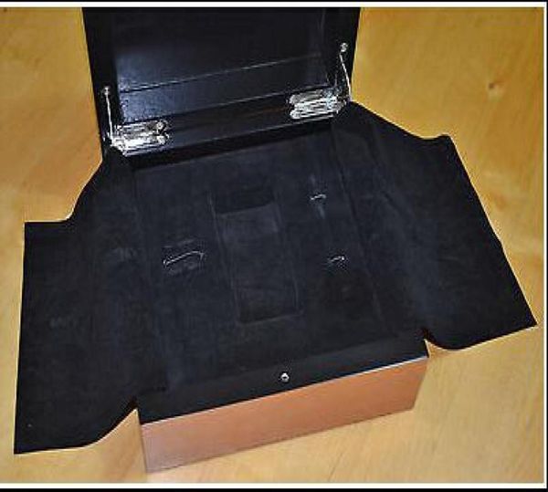 Caixa de relógio original para Pam Scatola Marina Black Seal Box Scatola Presente Cinturão de borracha e chave de fenda9315402