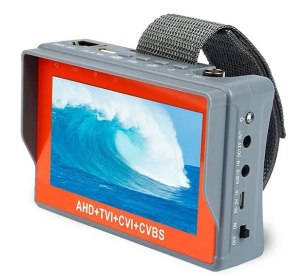 Visualizza monitor Tester CCTV 4.3 pollch Monitor AHD 8MP Test della telecamera analogica PTZ Tester per cavo UTP RS485 PTZ Contorl UTP Test del cavo della rete UTP