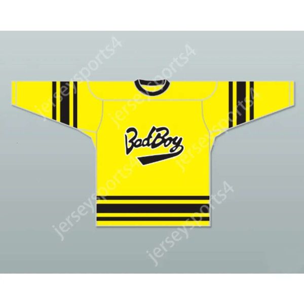 GDSIR Custom Notorious B.I.G.97 Bad Boy Yellow Hockey Jersey Nuovo Top ED S-M-L-XL-XXL-3XL-4XL-5XL-6XL