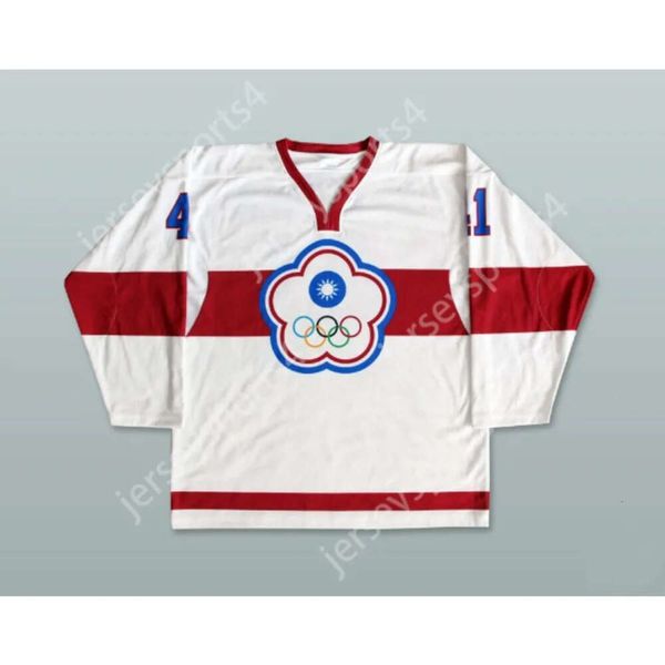 GDIR Custom Chinese Taipei Hockey Jersey New Top Ed S-M-L-XL-XXL-3XL-4XL-5XL-6XL