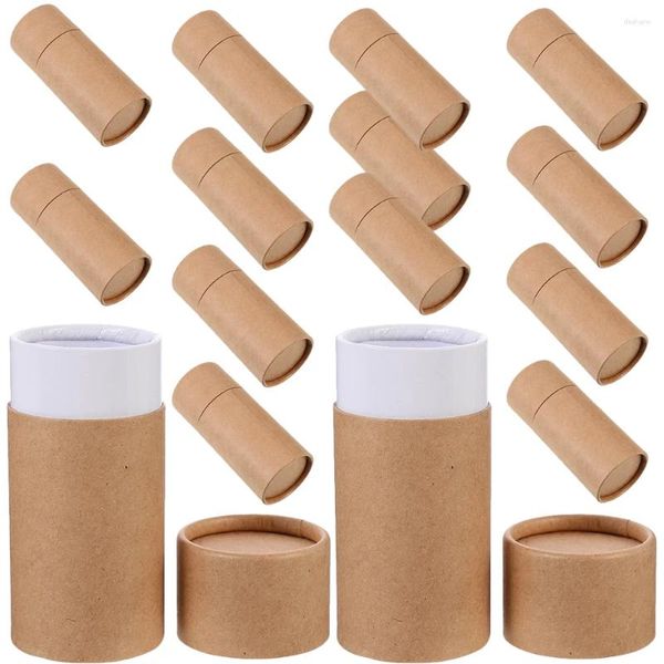 Aufbewahrung Flaschen Kraft Tee Verpackung ätherische Ölflasche Papierröhrchen Zylinder Behälter Deckel Geschenk