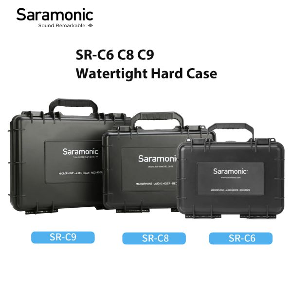 Accessori Saramonica SRC8 C6 C9 WATTERIGHT DUSTROOF Portable Carryon Case Hard per UWMIC9S Soundbird V6 SmartMixer 4C SRVRMIC SRWM2100