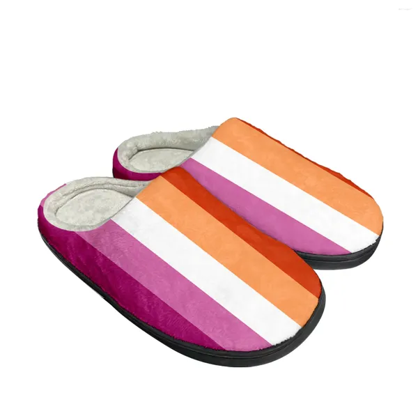 Pantofole design di orgoglio lesbica casa cotone da uomo camera da letto peluche casual mantieni scarpe calde scarpe da ginnastica interfa