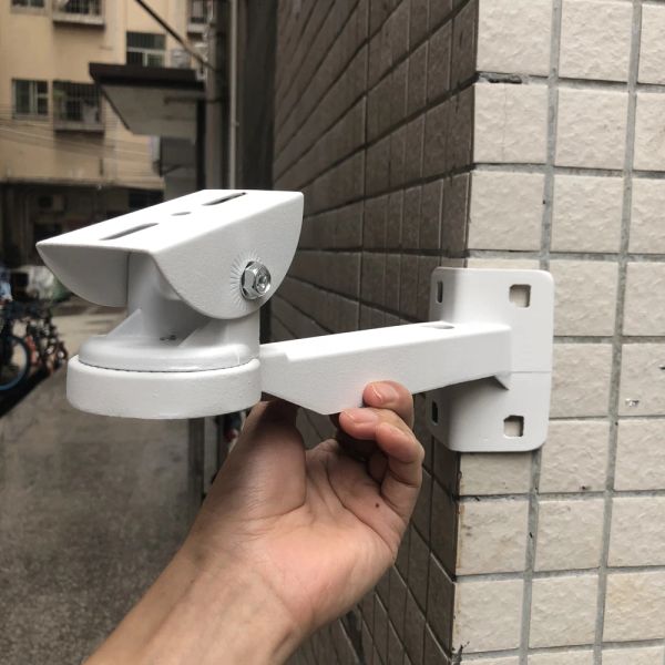 Acessórios Suporte de canto de parede externo Acessórios Montagens verticais para CCTV IP Security Camera Instalação Suporte de alumínio à prova d'água