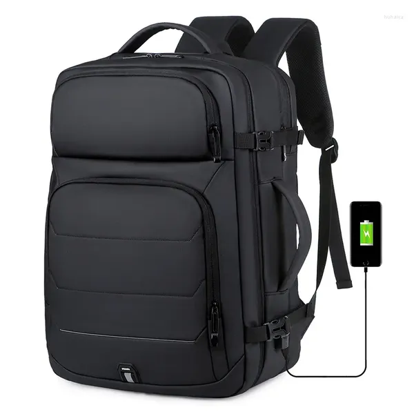 Zaino 40l zaino espandibile per zaini USB Porta di ricarica da 17 pollici per laptop Business National Banding Travel