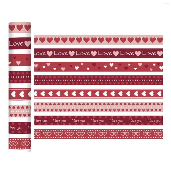 Adesivi per finestre permanenti 12x12 fogli motivi trasferisci ferro da stiro adatto per camicie Happy San Valentine's Bundle Colo Tape Assortment