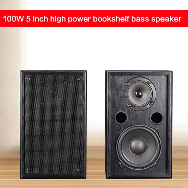 Altoparlanti da 100w da 5 pollici ad alta potenza Home Home Fever Passive Audio Subwoofer K Song Wall Wall Audio Desktop Audio Desktop Front Speaker