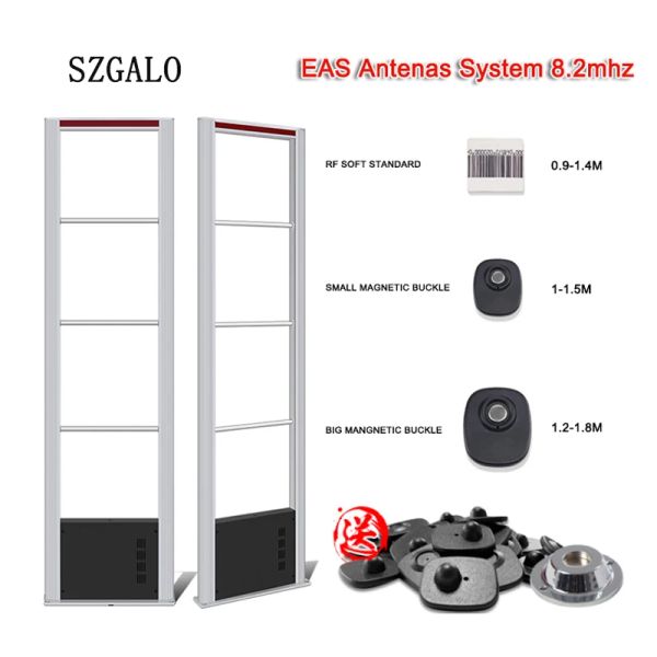 Sistema Retail 8.2MHz RF Dual EAS Gate Alarm Scanner Antenna Antitheft Sensore Sistema Gatealarm