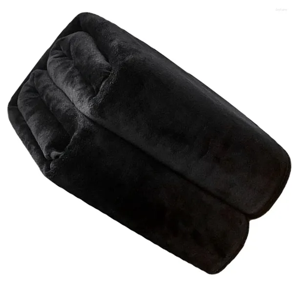 Coperte Farley Fleece Coperi di colore solido Polyestro nero (poliestere) Coralli letto