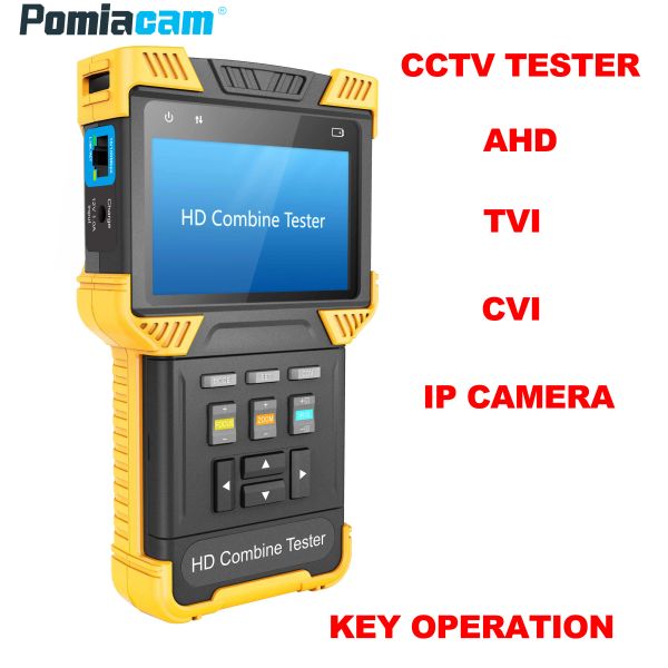 Visualizza il pulsante tastiera alfabeto T71 CCTV Tester NONTOUCT Schermata AHD TVI CVI CVBS H.265 4K IP fotocamera con spedizione gratuita della batteria