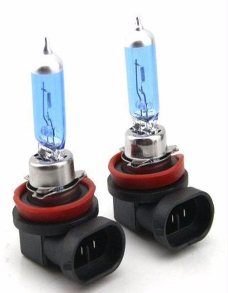 10pcs H11 6000K Xenon Gas Halogen Fartlight Lâmpadas de lâmpada de luz 55W 12V S sua cor é super branca1617215