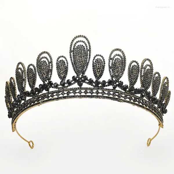 Клипы для волос барокко свадебная корона ретро хрустальная принцесса