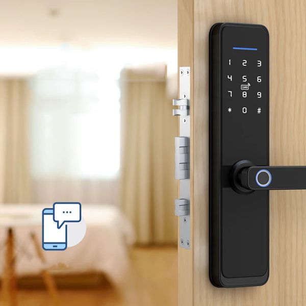 Bloquear Smart Electronic Electronic Cartão da porta Tuya App Code Touch Tela Teclado Deadbolt Entrada com impressão digital CARD CARD PRAVIDENTE X3