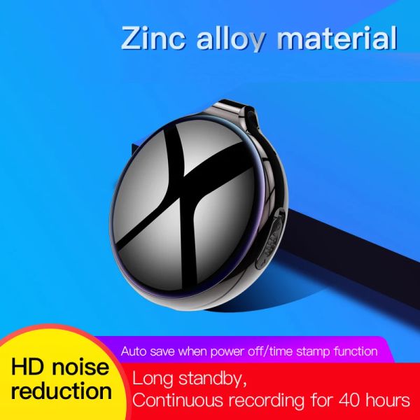 Recorder Zinic Metal Small Mini Professionelles HD Digital Voice Sound Recorder Device Tragbarer DVR -Typ C Schnelles Laden
