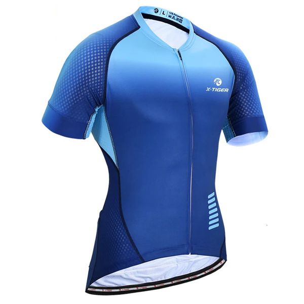 X-Tiger Men Cycling Cycling Jersey Brial Mtb Bicycle Cycling Cycling Summer Mtb Maillot High Quality Bike Shirt Downhill Jersey 240328