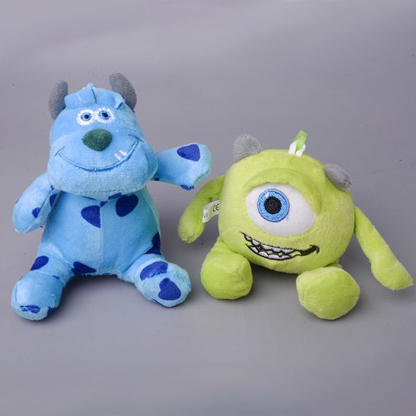 Monster University Plush Doll Blue Hair Monster Big Doll Doll Toy Monster University Key Pingente Presente Infantil Frete grátis DHL/UPS