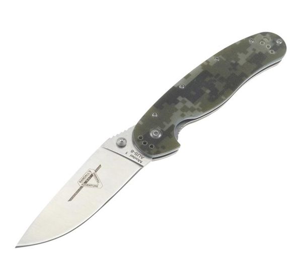 Ontario Rattenmodell 1 Taktisches Faltungsmesser Hochwertiges Aus -Messer -AUS8 Scharfe Klinge G10 Griff OEM Camping -Überlebensmesser1972012