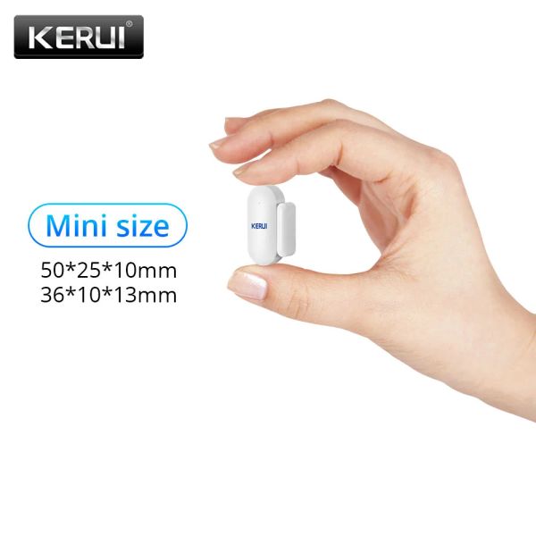 Detector Kerui 433MHz Mini Mini Pequeno Micro Home Segurança Porta Porta do Sensor do Sensor Antitamper Para GSM WiFi Alarm System