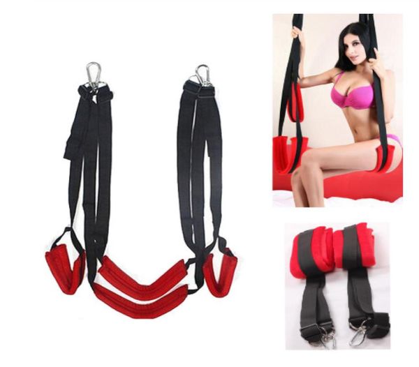 Sexo swing material macio mobiliário de sexo fetiche bandagem amor cadeiras de jogo adultas penduradas portas swing sexo brinquedos eróticos para os casais y2004098905143