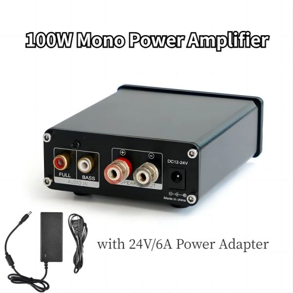 Verstärker TPA3116 100W HiFi -Soundverstärker D100 Mono -Klasse D Amplifier Audio Power Amp für Sprecher -Subwoofer -Heimkino DC1224V