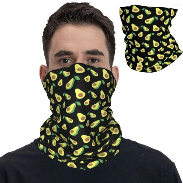 Eşarp Avokado Meyve Deseni Bandana Boyun Kapağı Baskılı Balaclavas Wrap Eşarp Çok Kullanımlı Koyun Erkekler İçin Çok Kullanımlı Koyun