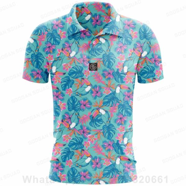 Camisas de verão Moda de golfe pólo camise