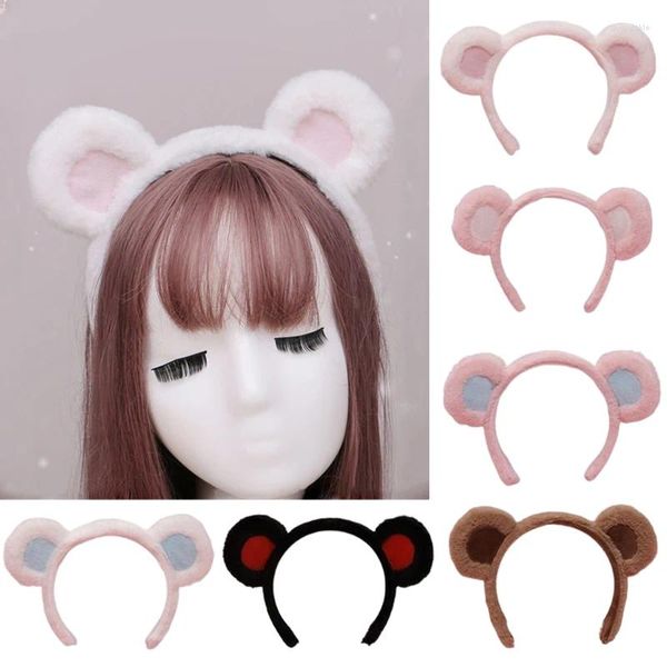 FESTIDAS DE festa Lolita luxuoso arco de cabelo orelhas de urso banda de cabeça fofa capacete fofo Anime Cosplay Acessórios