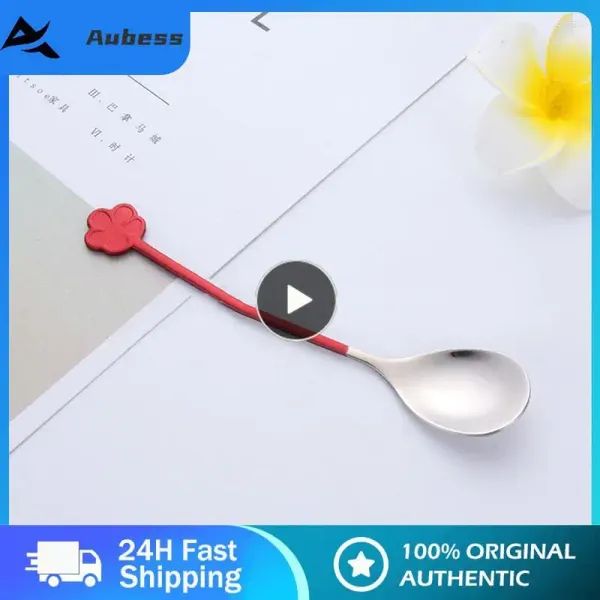 Scolle di caffè cucchiaio decorazione da tavolo creativo pratico barra duratura da barre per utensili decorazione dessert snack scoop in acciaio inossidabile round