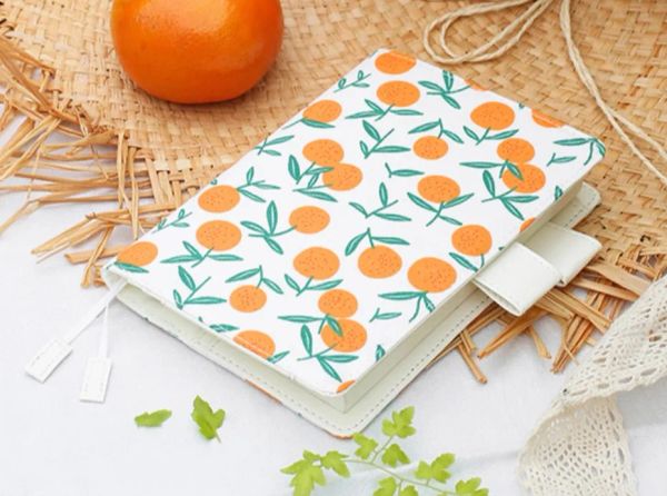 Notebooks Japan A6 A5 Canvas Notebook di cancelleria Diario BillBook Specifiche Hobo Copertina Giordania Orange Orange Fresh Summer