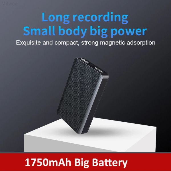 Oyuncular 1750mAh 300 Mini Digtal Voice Recorder 8/16/32GB gürültü Ses Kayıt Aktif Profesyonel Ditachphone Magnet MP4 MP4