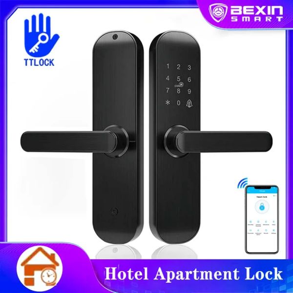 Lock Ttlock Tthotel App Segurança Senha eletrônica de porta Inteligente Código digital Código Digital Hotel Apartamento Airbnb Residencial Airbnb