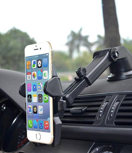 Windschutzscheibe Mount Gravity Sauger Auto -Telefonhalter AIR -Lüftungsautohalter für iPhone X Samsung S9 S8 Hold für Telefon in CAR5473272